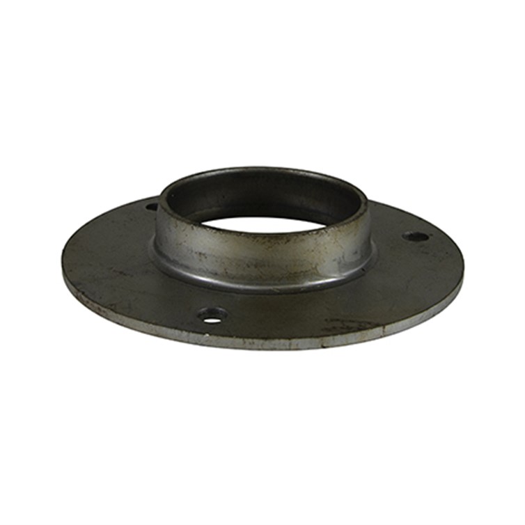 Extra Heavy Steel Flat Base Flange with 3 Mounting Holes for 2-1/2" Pipe 1682