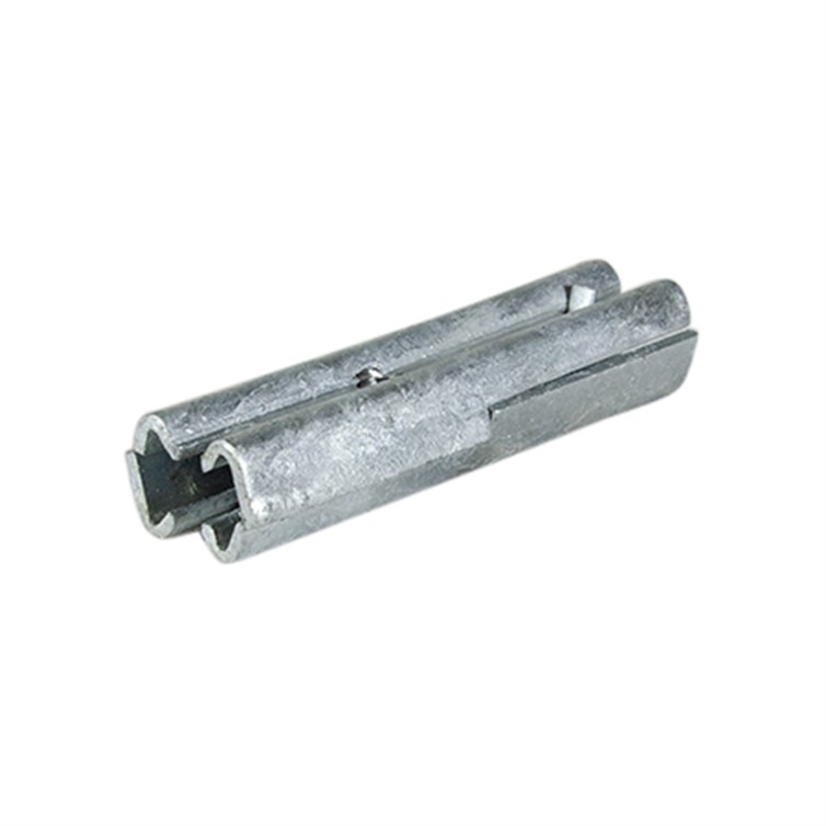 Galvanized Steel Single Splice-Lock for 1.25" Sch. 40 Pipe or 1.66" Tube w/ .140" Wall, 3.75" Lgth. G3314