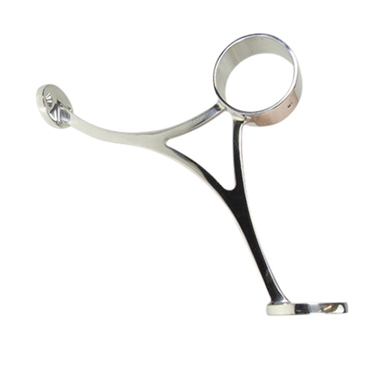 Polished Stainless Steel Combination Footrail Bracket, 2.00" 152061
