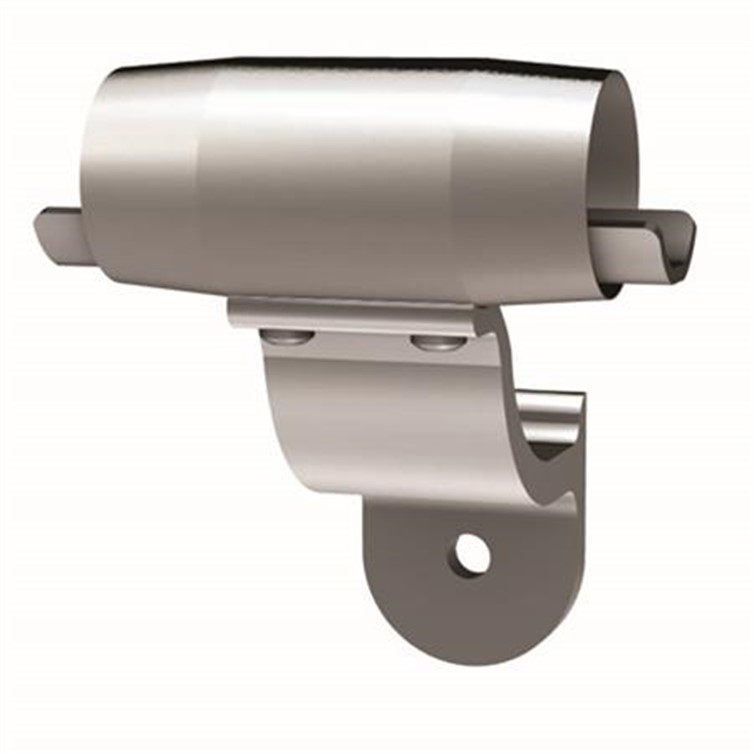 Satin Aluminum Extruded Wall Mount Slip-Fit? Handrail Bracket, 2-1/2" Projection ER8104SF