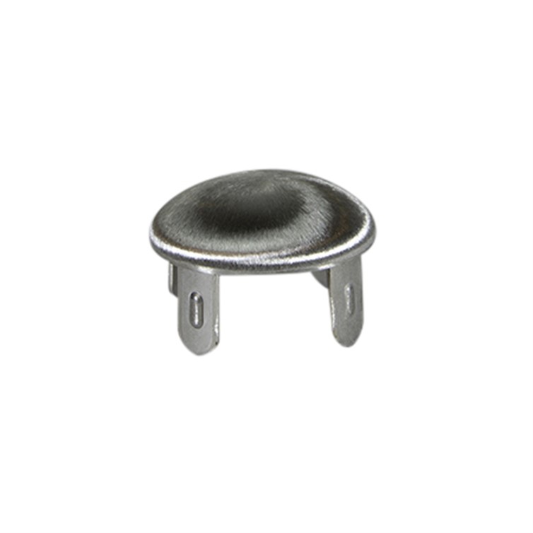 Brushed Stainless Steel Drive-On Oval Top Type H End Cap with .065" Wall for 2.00" Dia Tube 3266D.5