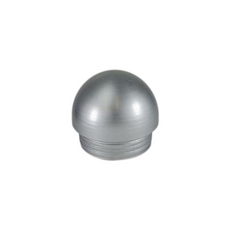 Aluminum Domed Drive-On Type A End Cap for 1-1/2" Pipe with Clear Anodized Finish 3232AM.AN