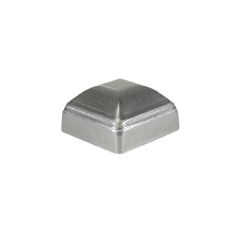 Stainless Steel Stamped Post Cap for 2.50" Square Tube 5111