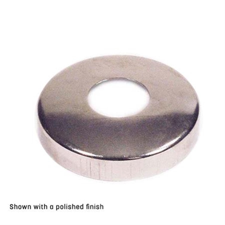 Cover Flange, Stainless Steel, 2" Pipe, Holes, Snap-On, Satin, Stamped 2087.4