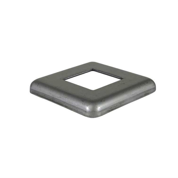 Steel Flush Base for 1.75" Square Tube with 3.75" Square Base 8734